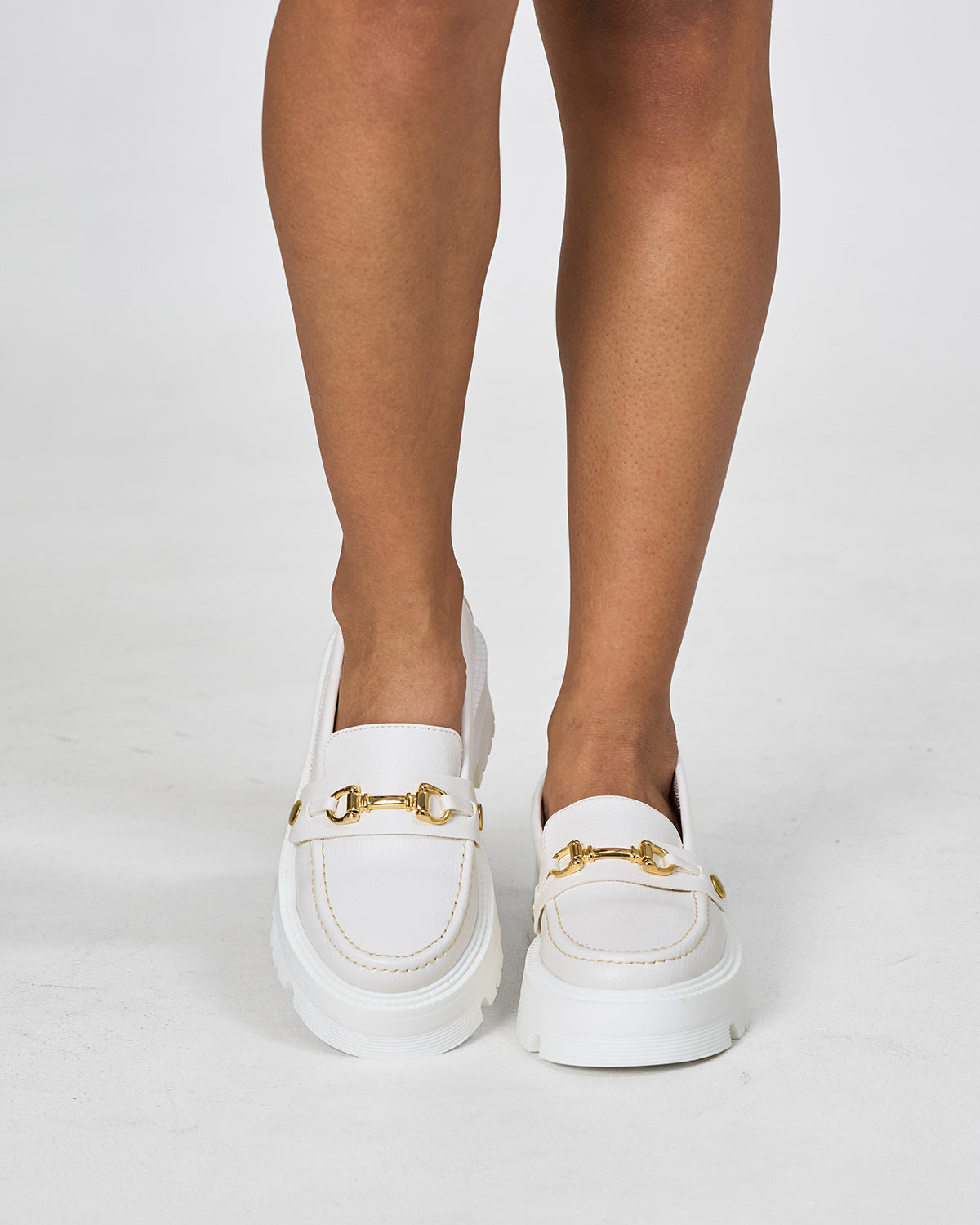Mocasines blancos 2 en 1